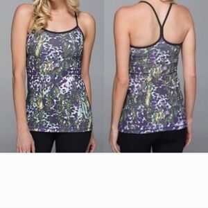 Lululemon Athletica Floral Power Y Tank